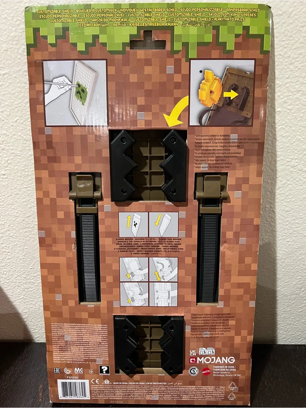 Minecraft Red Creeper Shield